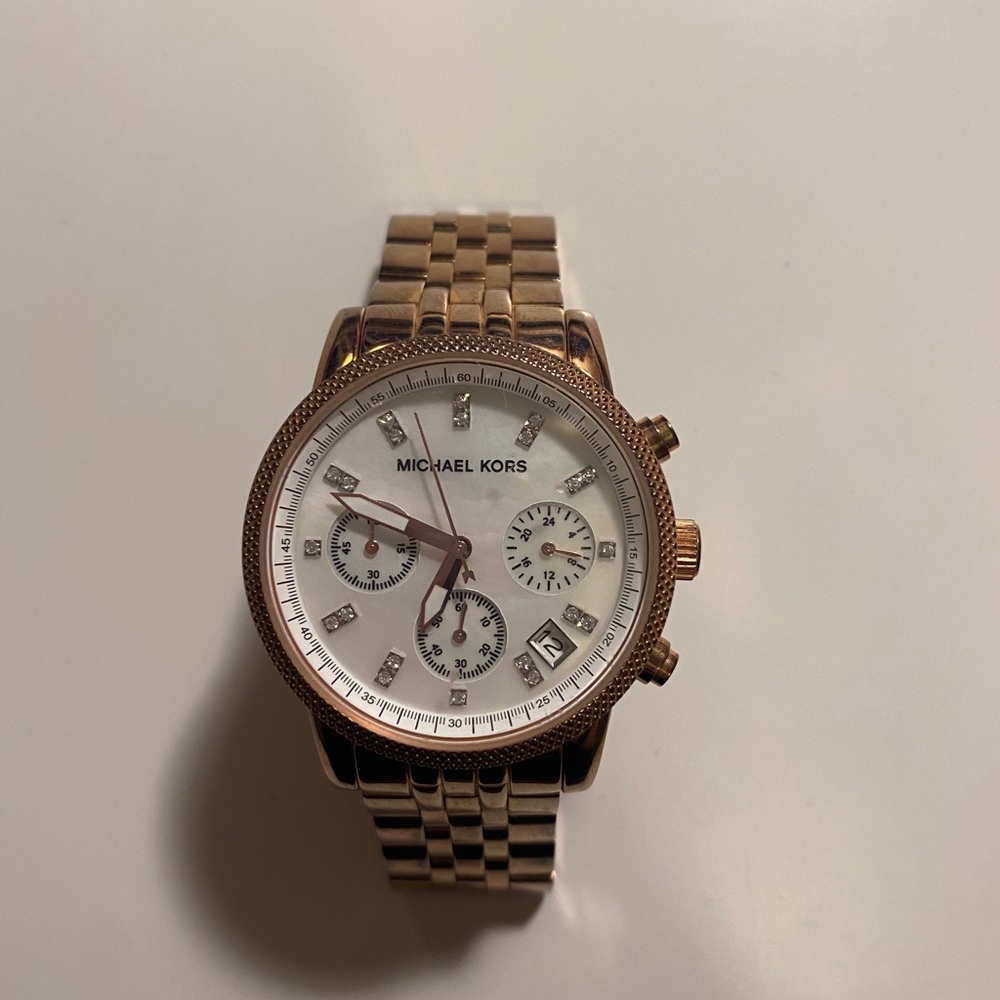 COPY - MK5026 Damen Rose Gold Tone Chronograph Watch